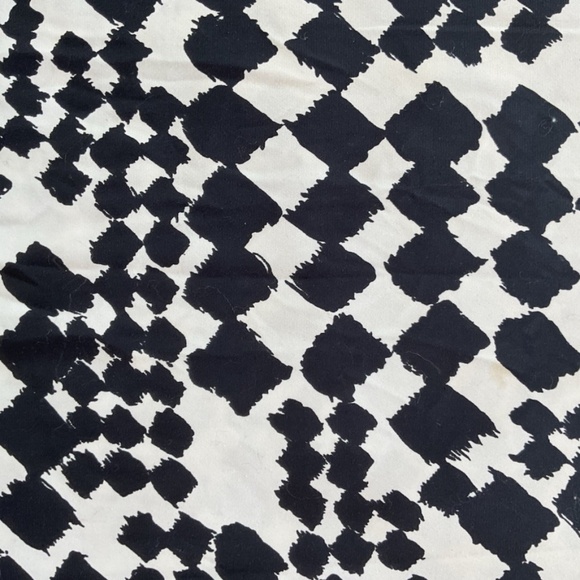 VTG TAPOO HAWES of California Black White 60'S Retro Muumuu Adjustable Waist O/S - Picture 9 of 13